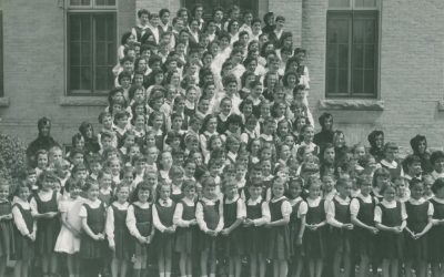 Élèves de l’école du couvent de Saint-Norbert en 1958