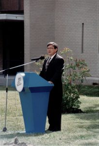 Le lieutenant-gouverneur du Manitoba, Yvon Dumont. Archives de la SHSB, Fonds SHSB, SHSB 100037