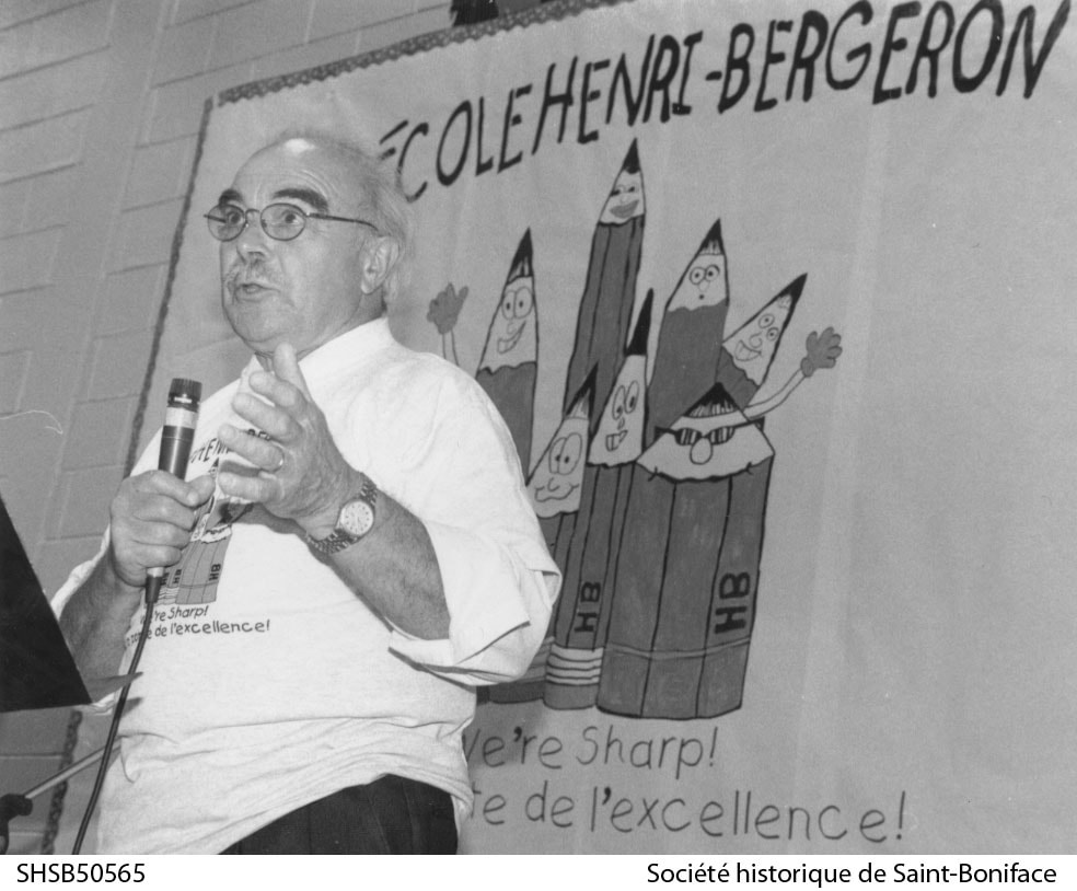 Henri Bergeron à l'École Henri-Bergeron en 1998 - SHSB50565